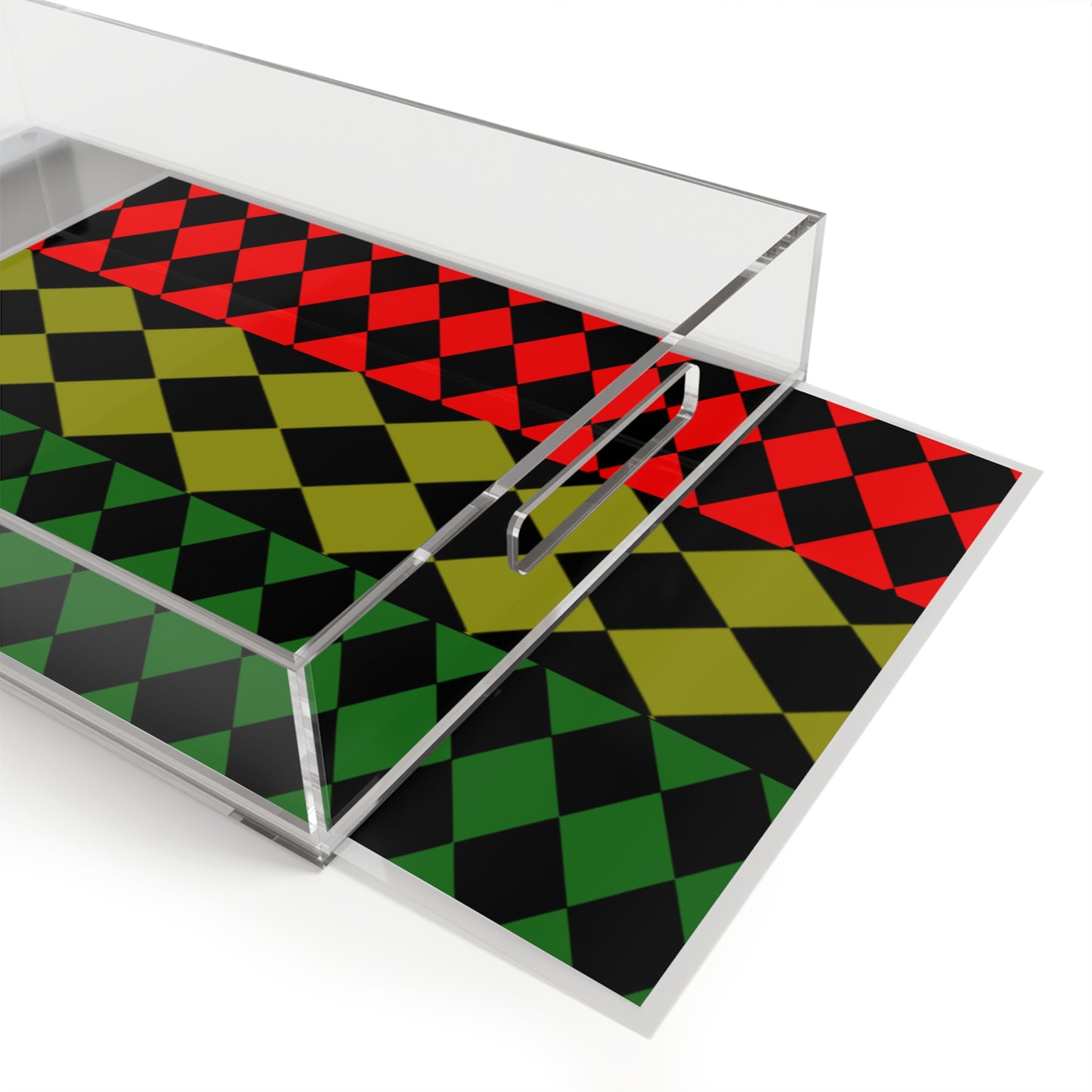 Pan African Flag Acrylic Serving Tray