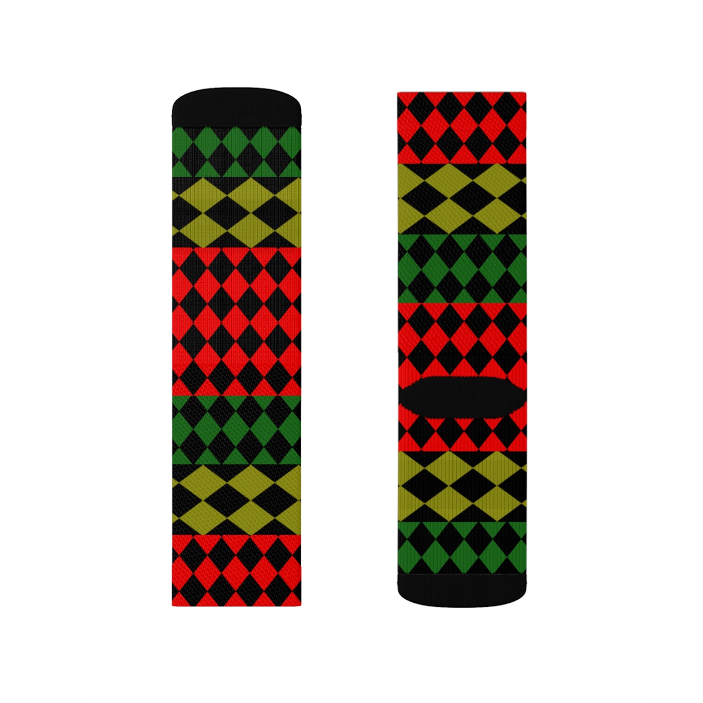 Pan African Flag [Optical] Tubed Socks