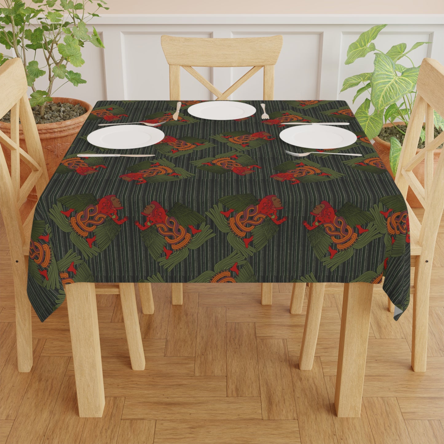 Tribal war sign Tablecloth