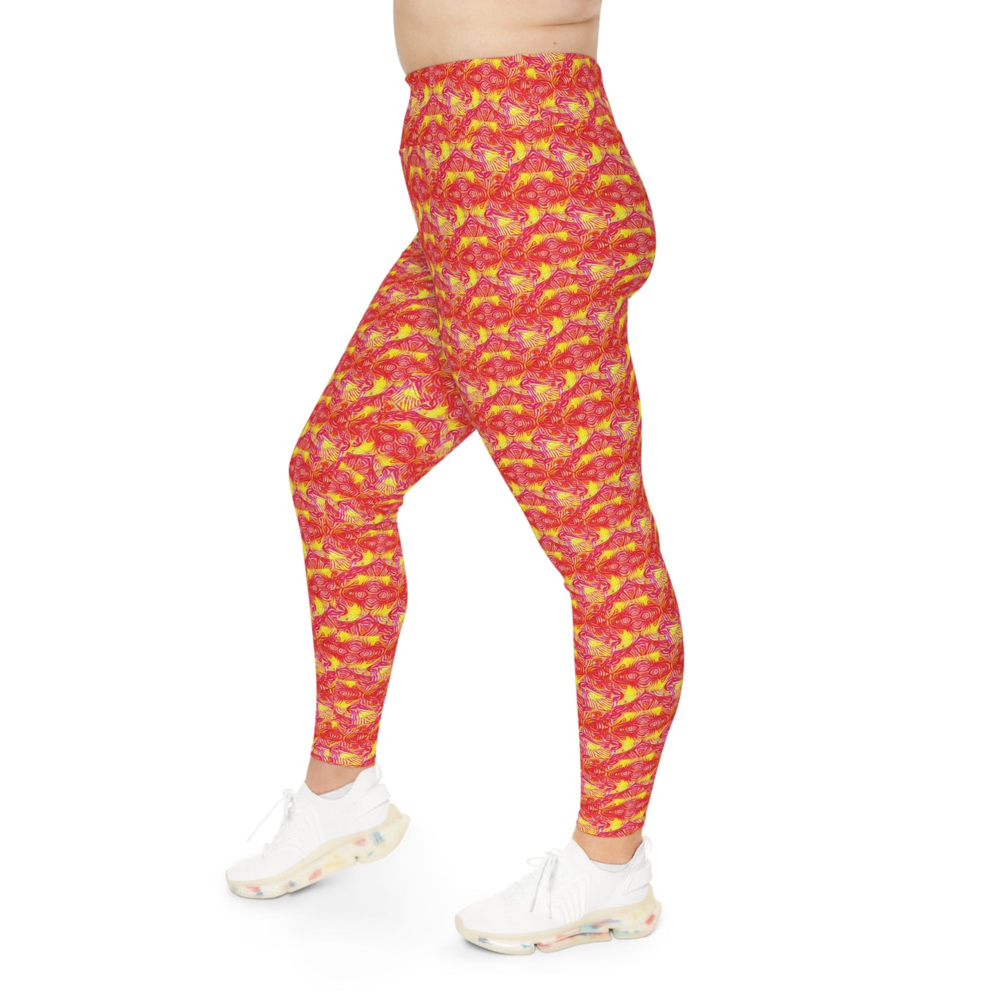 4 q Fire Plus Size Leggings