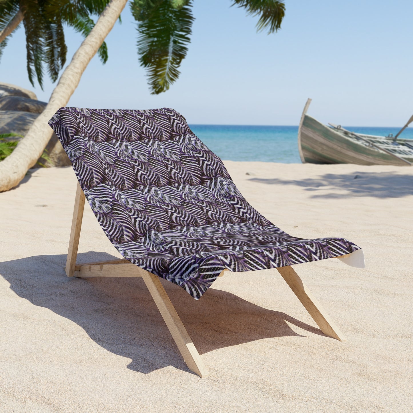 Purple Vine Beach Towel