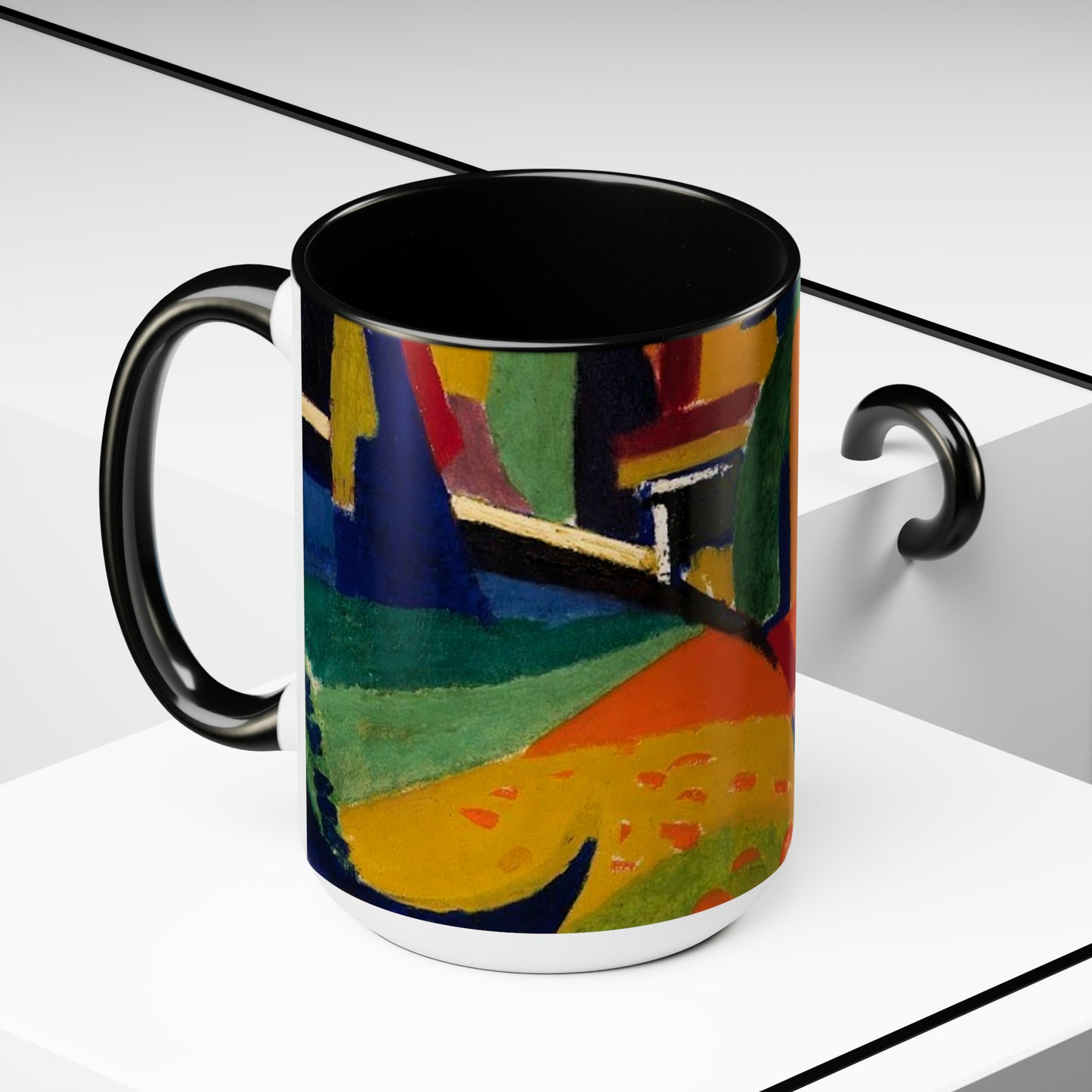 Gondola   Two-Tone Coffee Mugs, 15oz