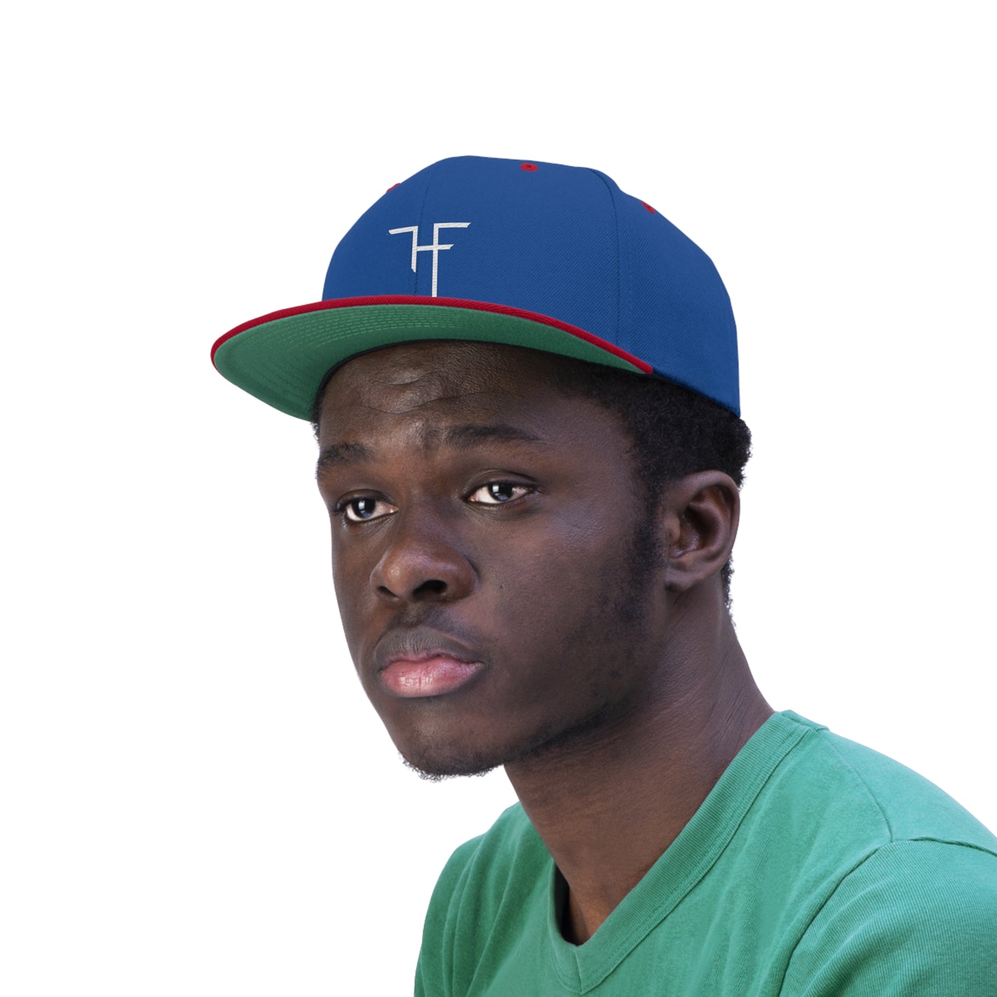 T F H (EMBROIDERED)  Unisex Flat Bill Hat