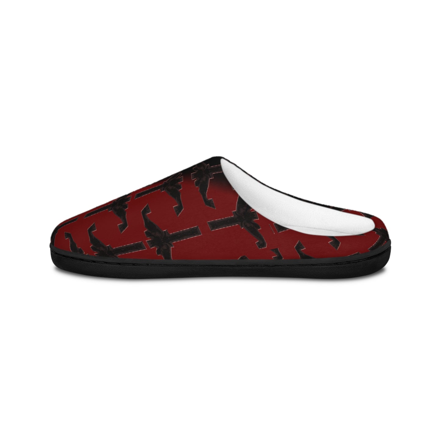 Red and Black Back Men's Indoor Slippers