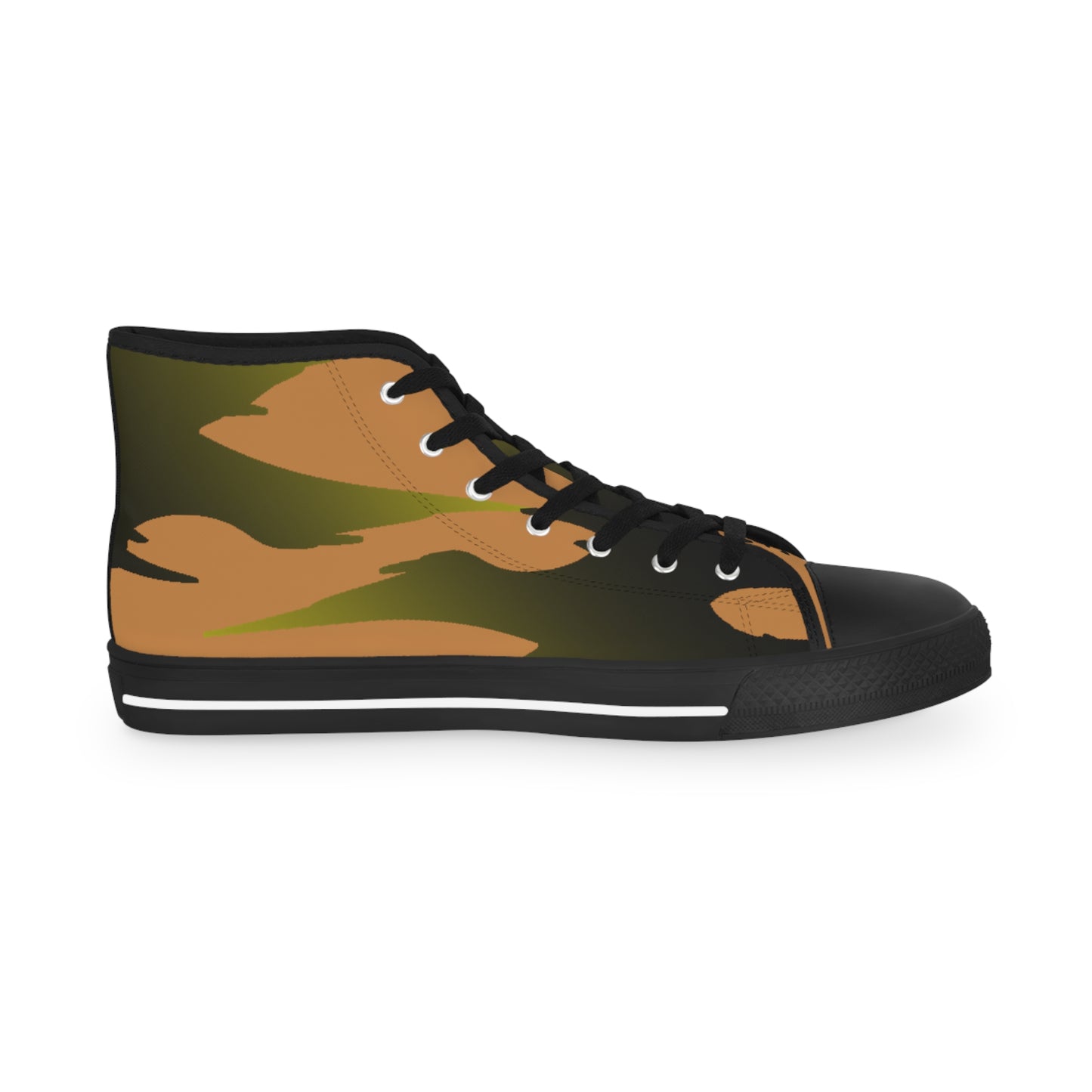 Golden Black Raptor   Men's High Top Sneakers