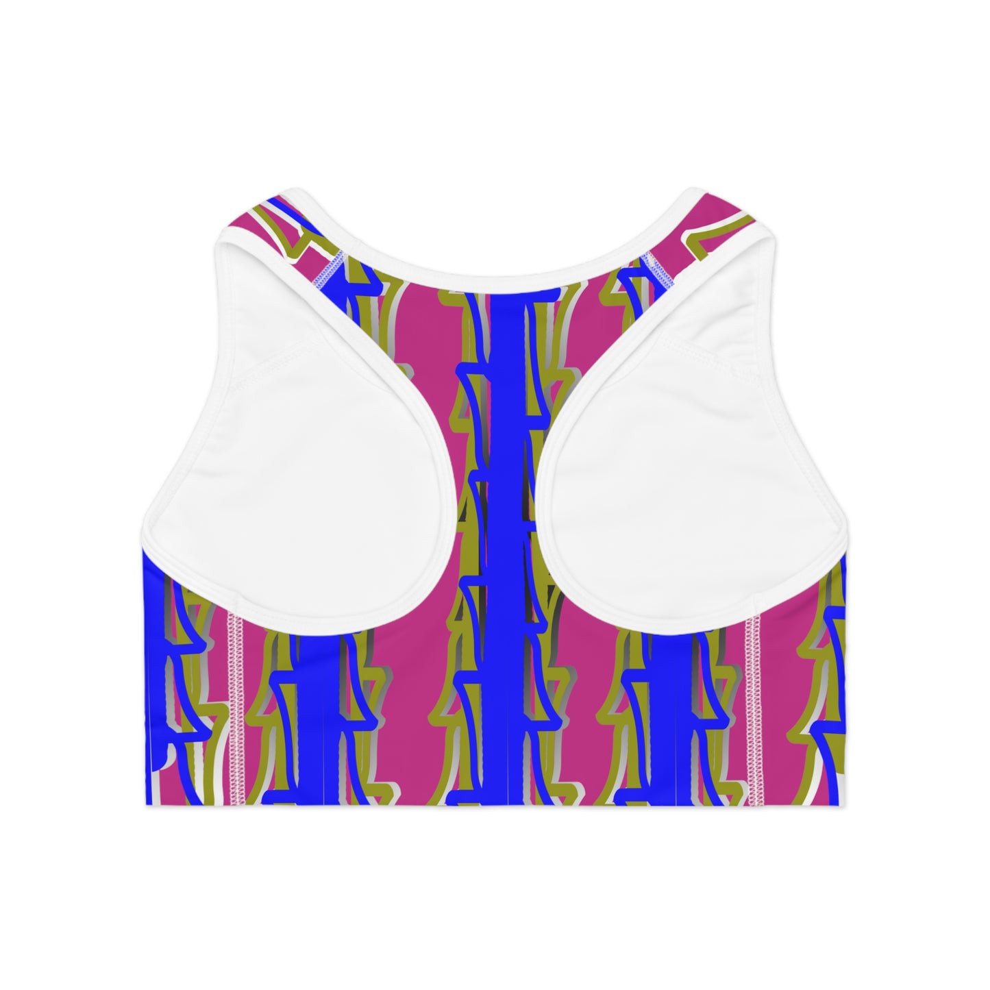 Tea For  2 ( Pink ) Sports Bra (AOP)