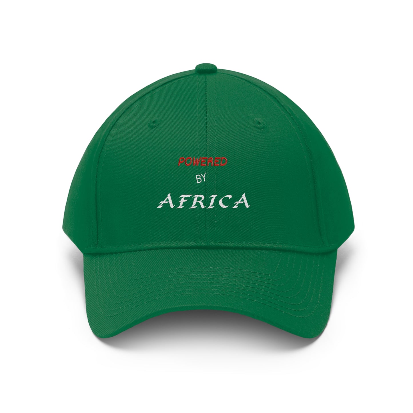 Powered By Africa (NB) (EMBROIDERED )  Unisex Twill Hat