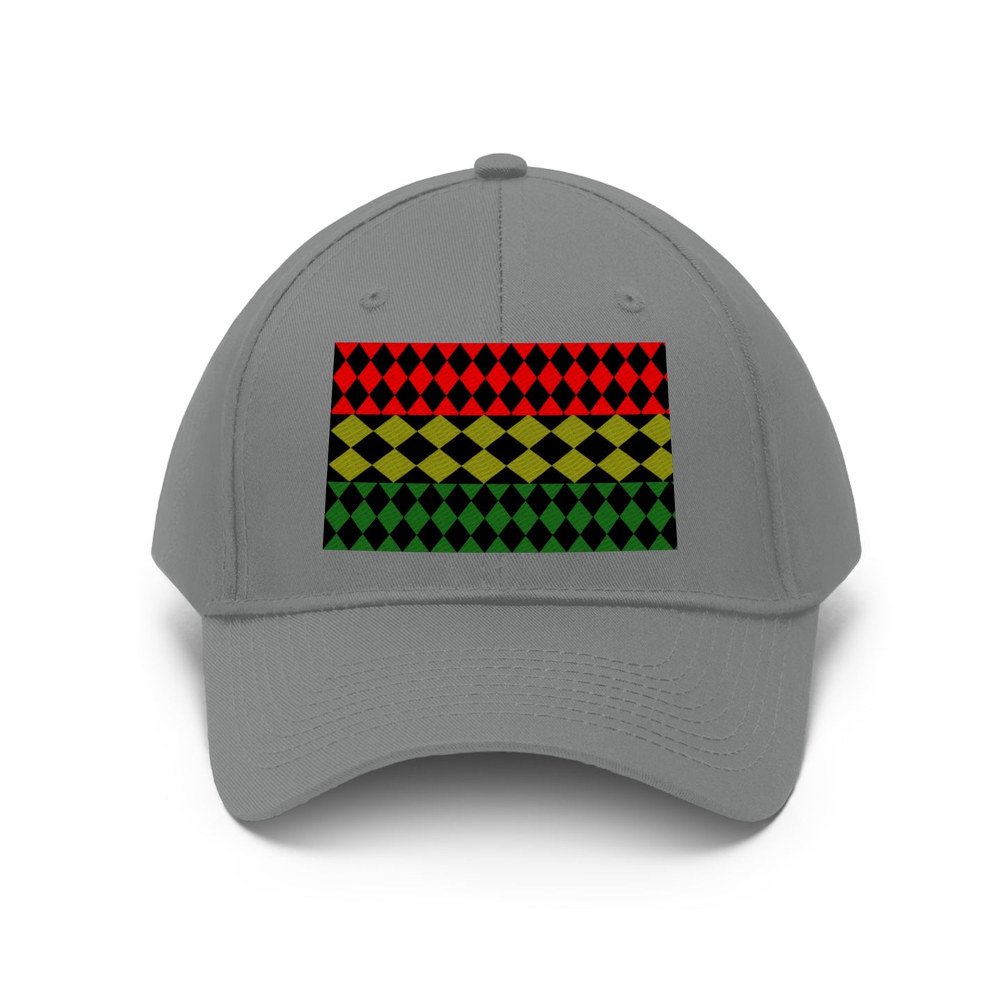 Pan African FLAG (EMBROIDERED ) ( Optical)  Unisex Twill Hat