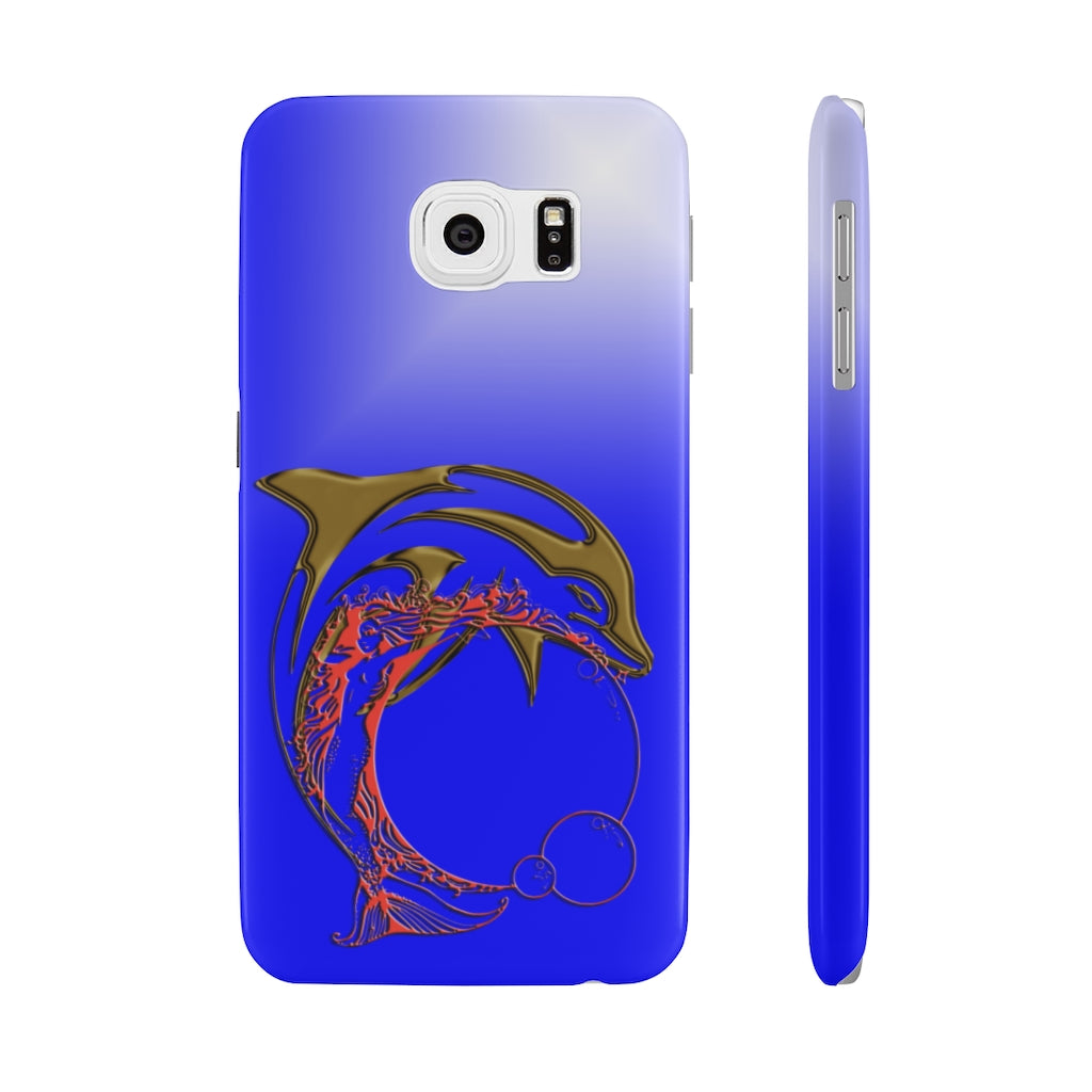 Dolphin W Mermaid Slim Phone Cases, Case-Mate