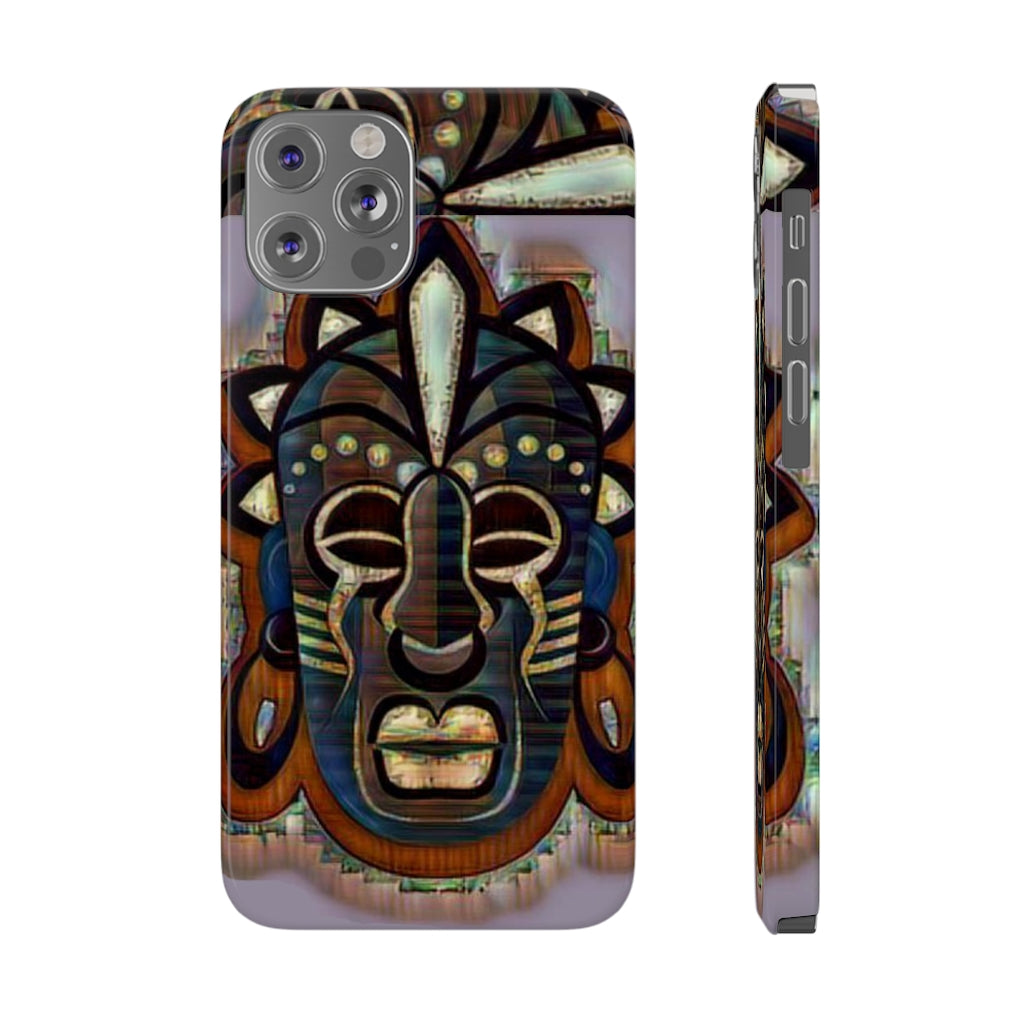 Tribal African ( Link) Mask Slim Phone Cases, Case-Mate