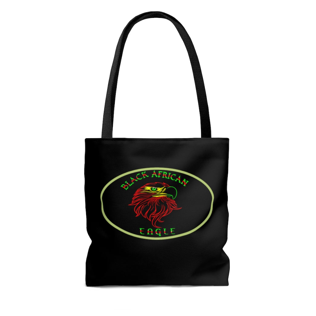 Black African Eagle (Black) Tote Bag