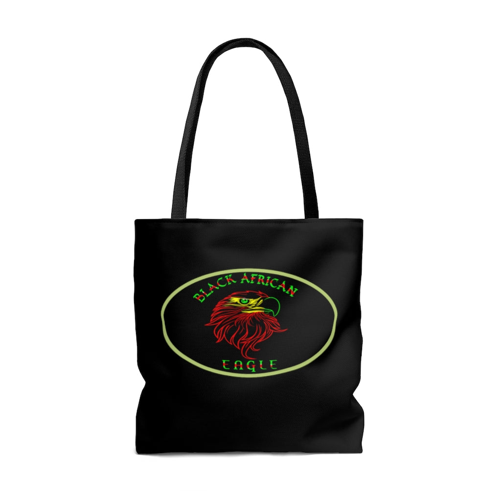 Black African Eagle (Black) Tote Bag