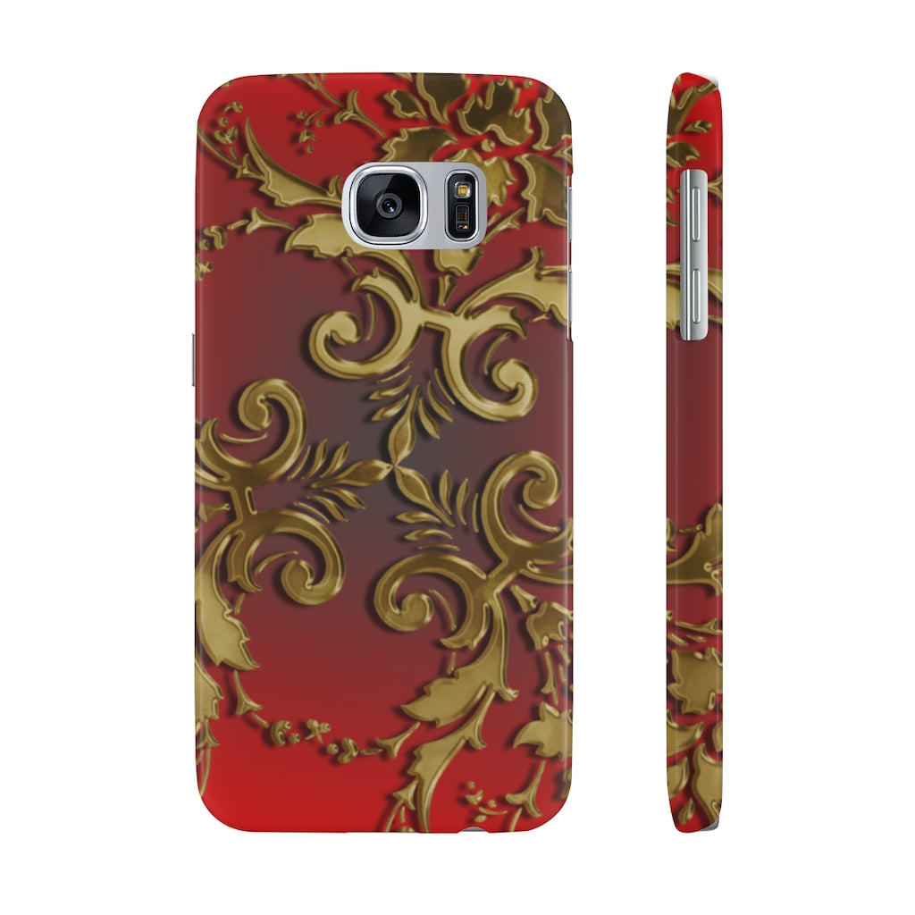 Golden Leaves Slim Phone Cases, Case-Mate