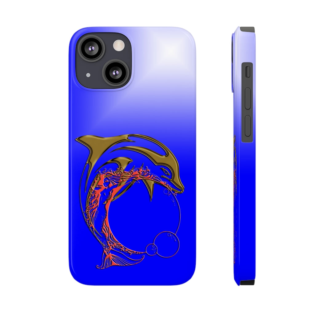 Dolphin W Mermaid Slim Phone Cases, Case-Mate