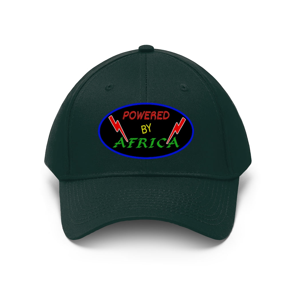 Powered by Africa   Unisex Twill Hat