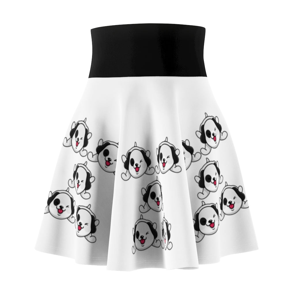 Multi. Playful Dogs Women's Skater Skirt