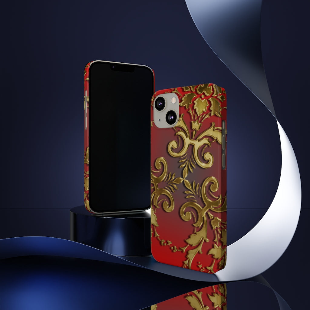 Golden Leaves Slim Phone Cases, Case-Mate