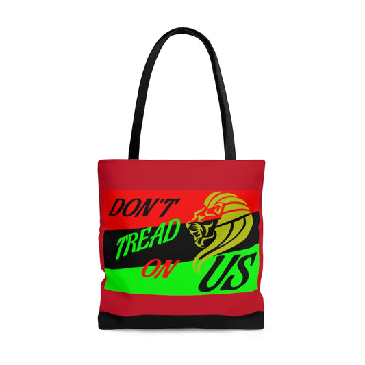 AFRICAN DON'T TREAD ON US FLAG (Red) Tote Bag