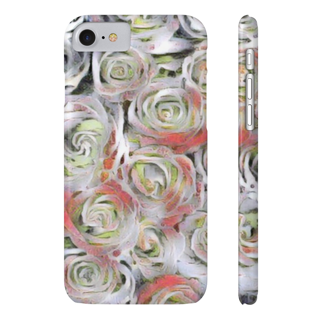 White Roses Slim Phone Cases, Case-Mate