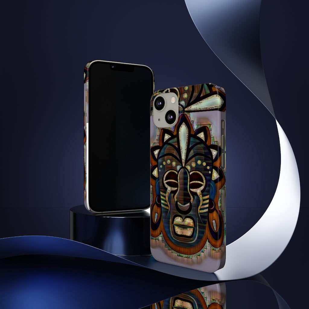 Tribal African ( Link) Mask Slim Phone Cases, Case-Mate