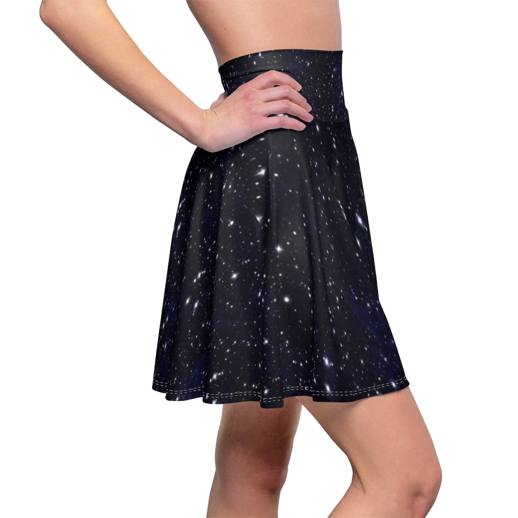 Night Sky Collage Women's Skater Skirt