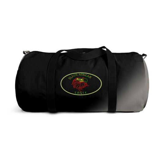 Black African Eagle (Black & Silver) Duffel Bag