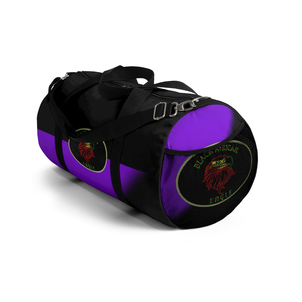 Black African Eagle (Black & Purple) Duffel Bag