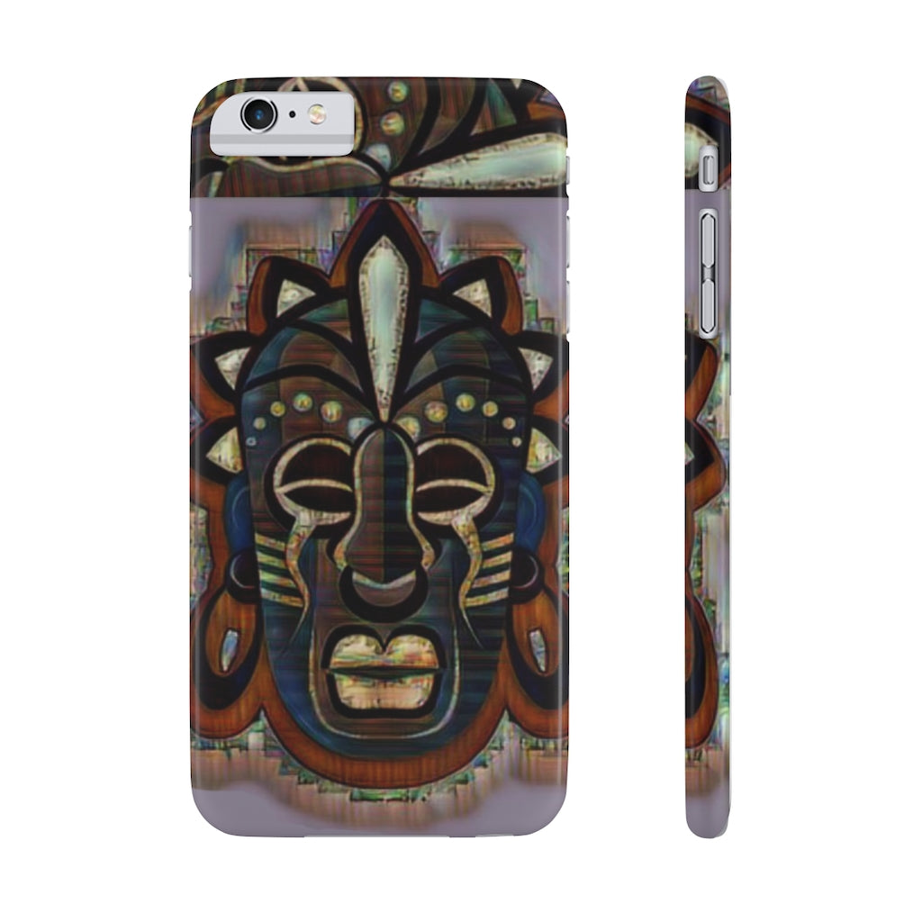 Tribal African ( Link) Mask Slim Phone Cases, Case-Mate