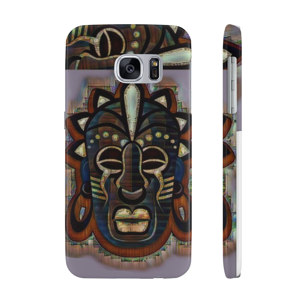 Tribal African ( Link) Mask Slim Phone Cases, Case-Mate