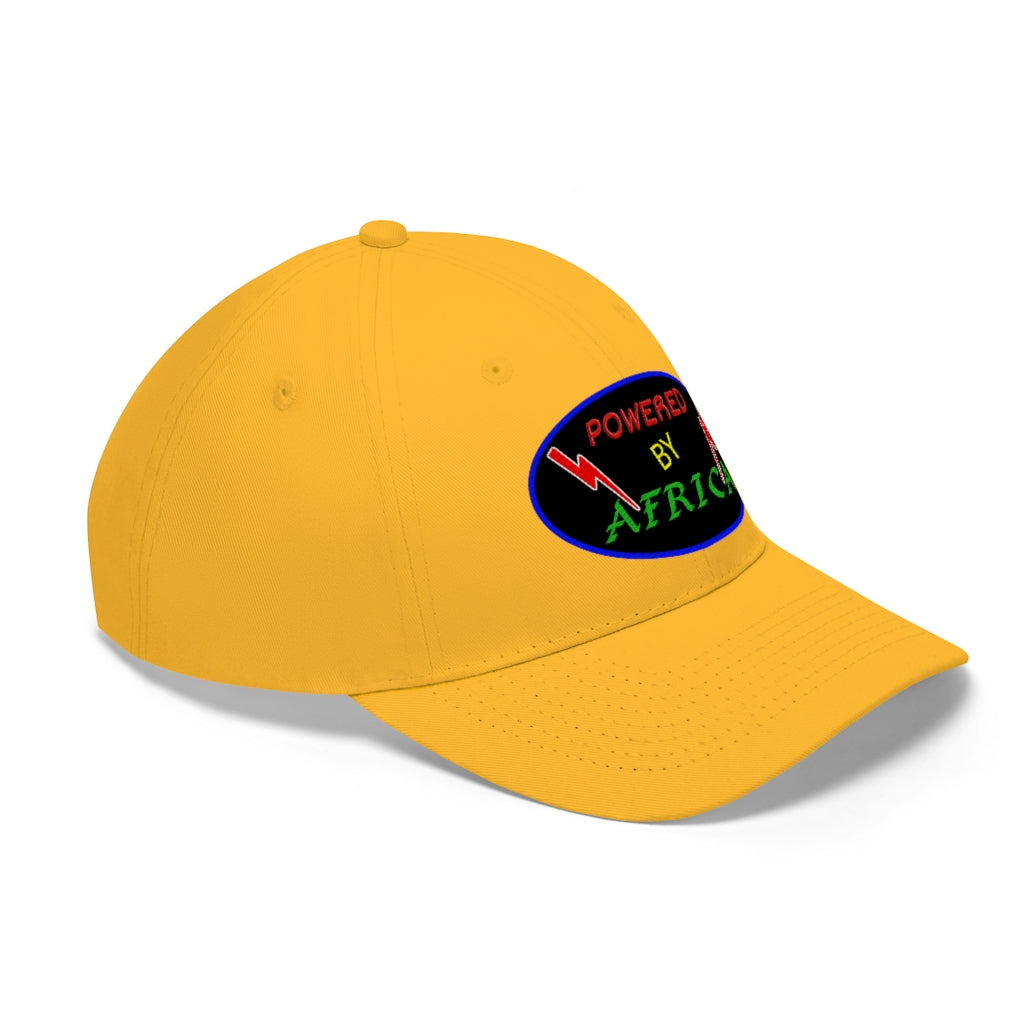 Powered by Africa   Unisex Twill Hat