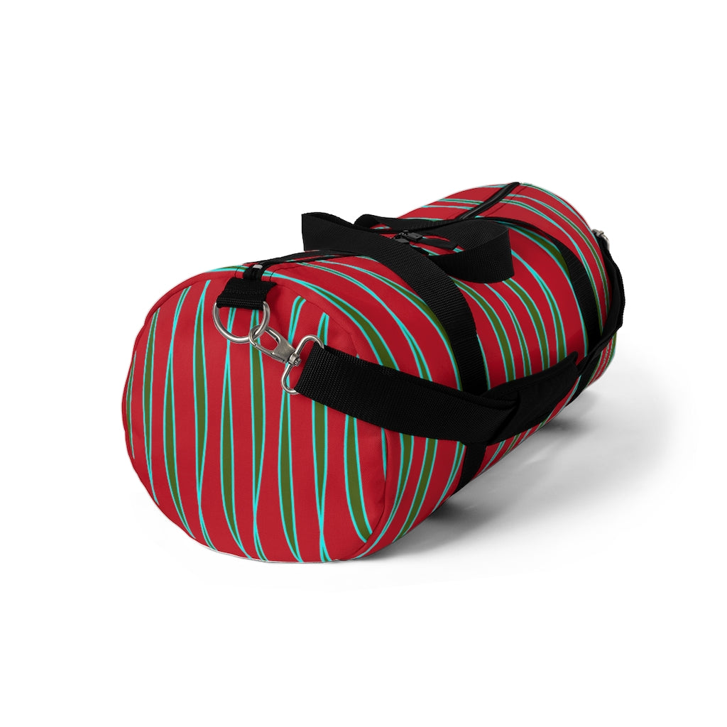 Light Ribbons (Red) Duffel Bag