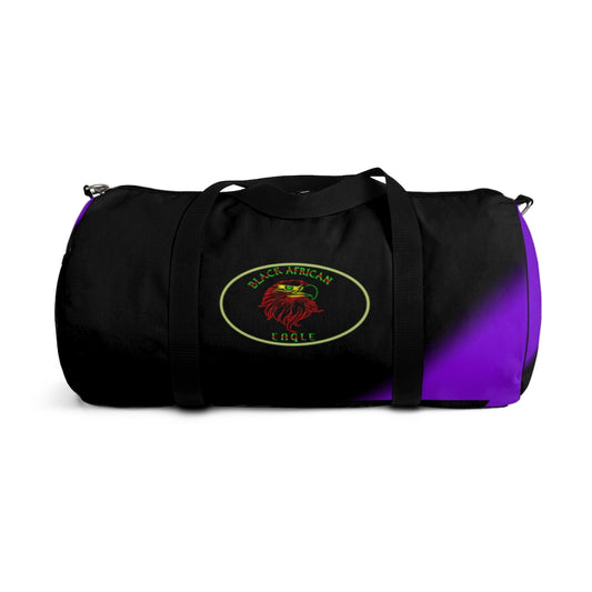 Black African Eagle (Black & Purple) Duffel Bag