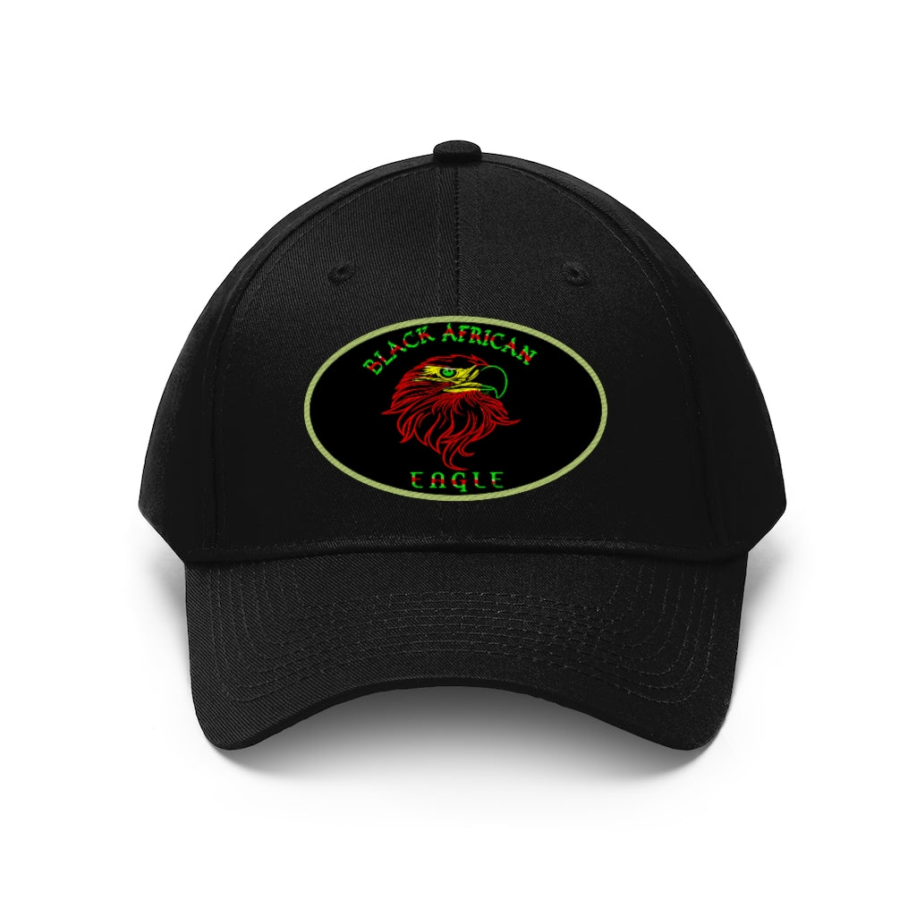 Black African Eagle   Unisex Twill Hat