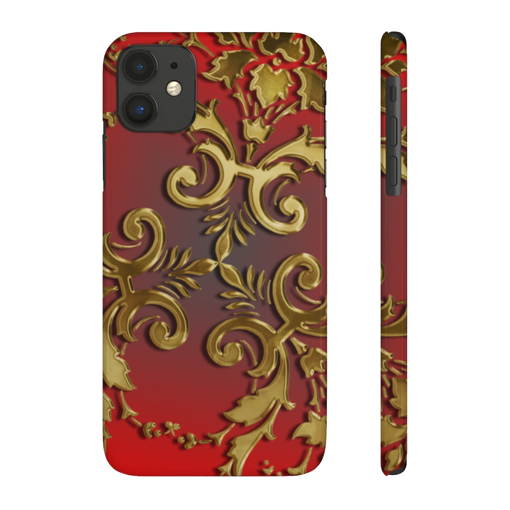 Golden Leaves Slim Phone Cases, Case-Mate