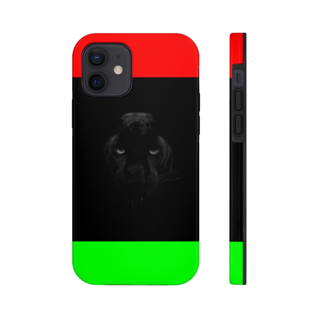 African Flag W Panther Tough Phone Cases, Case-Mate