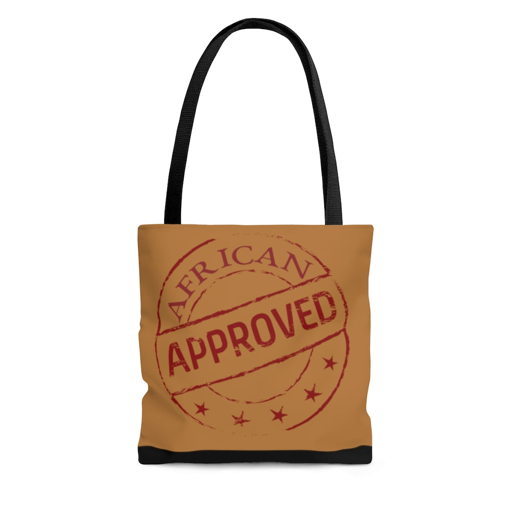 African Approved (Brown) Tote Bag