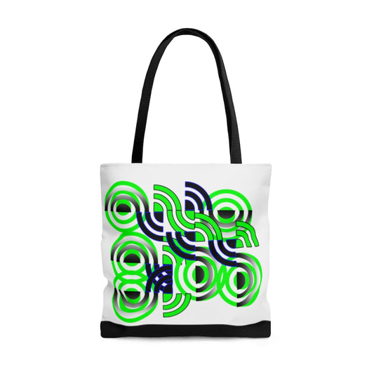 Round About (White) Tote Bag