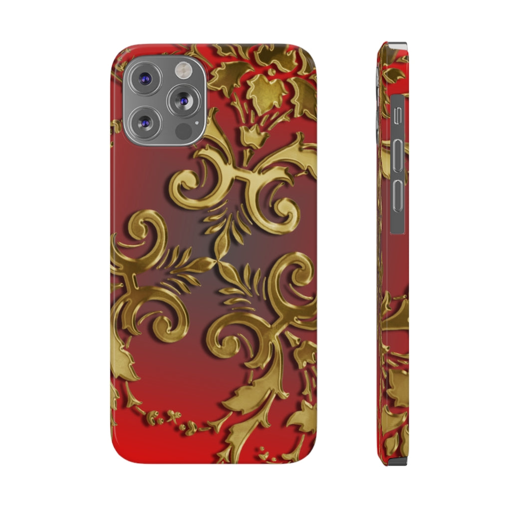 Golden Leaves Slim Phone Cases, Case-Mate