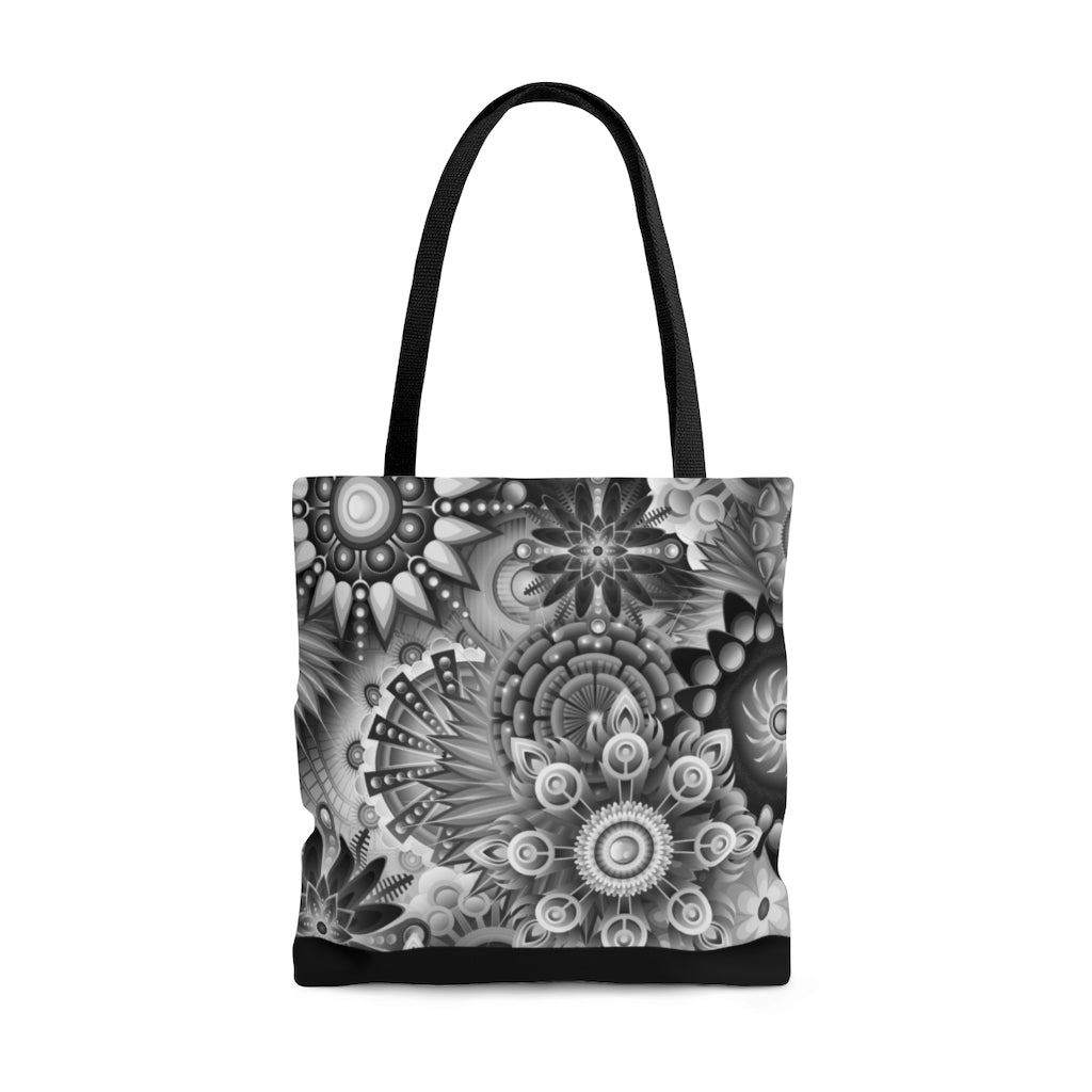 Mandalas-Silver Tote Bag