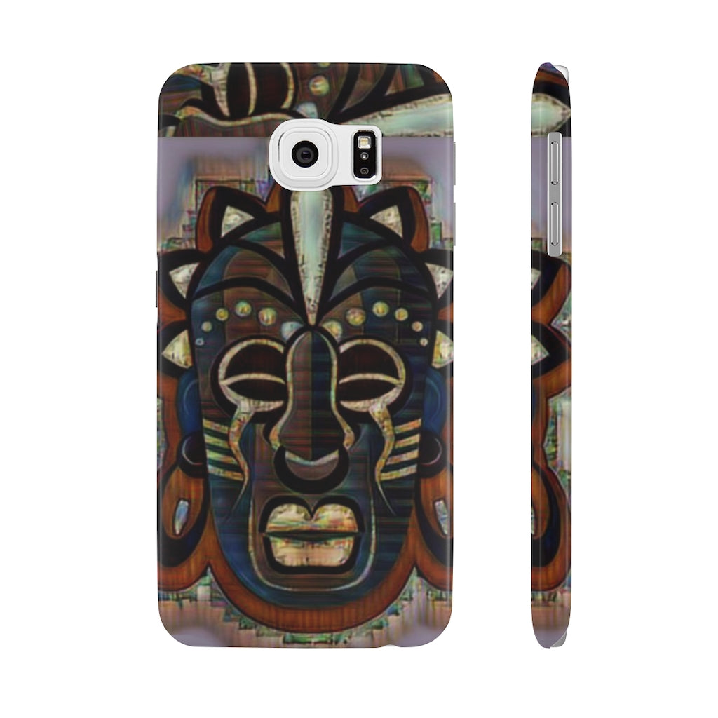 Tribal African ( Link) Mask Slim Phone Cases, Case-Mate