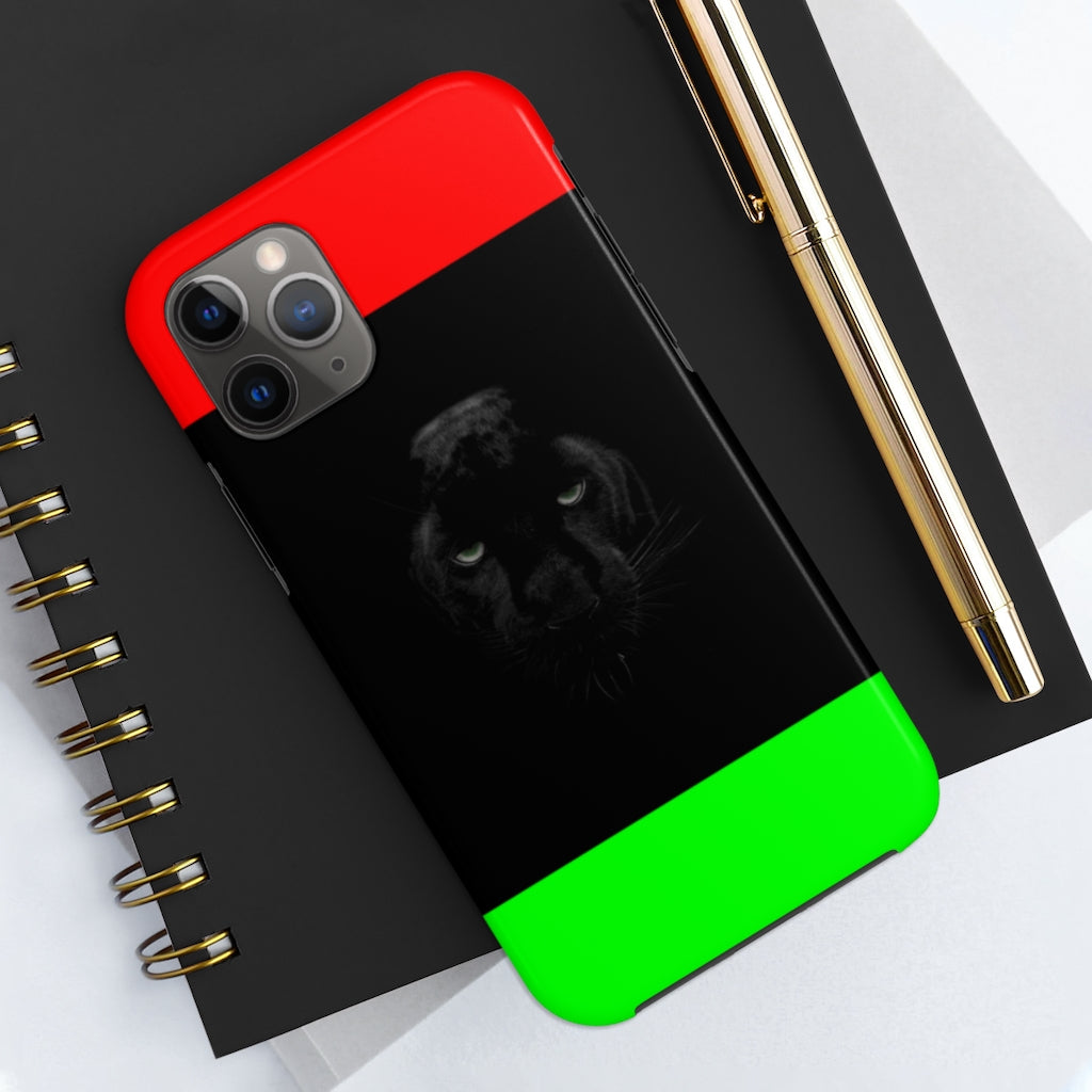 African Flag W Panther Tough Phone Cases, Case-Mate