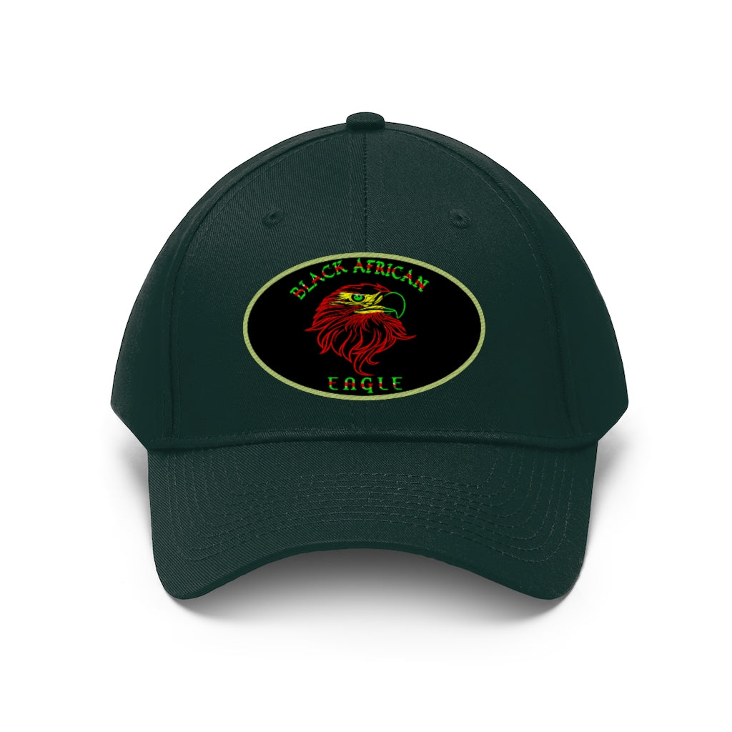 Black African Eagle   Unisex Twill Hat