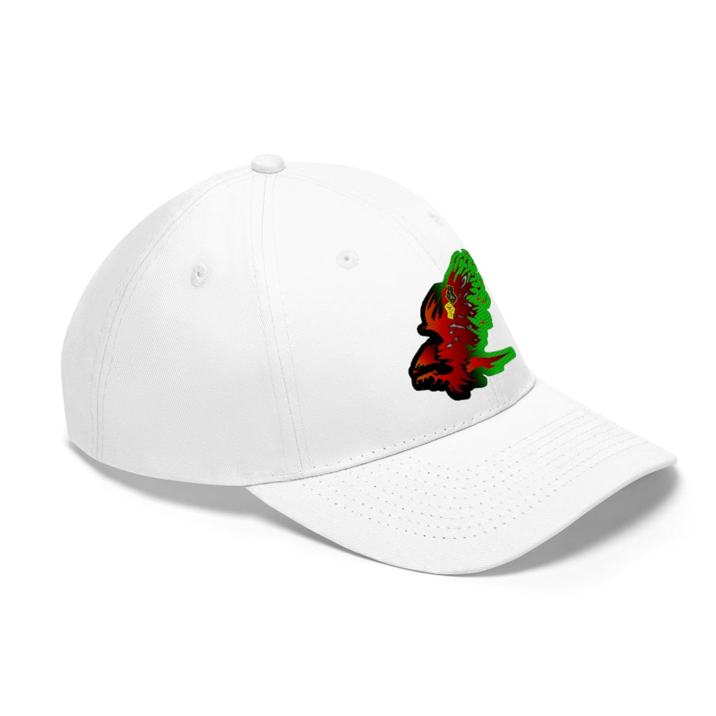 Afro Fire Bird Unisex Twill Hat