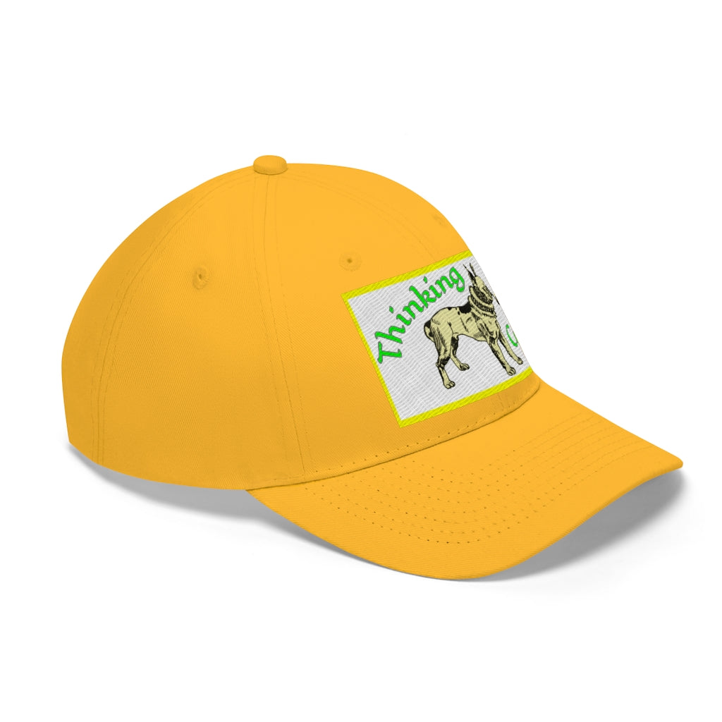 Thinking Dog Cap  Unisex Twill Hat