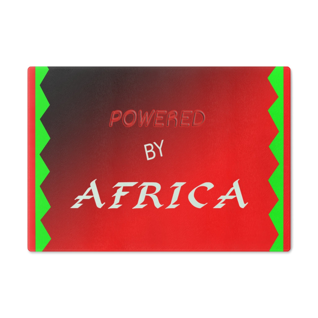 "Powered By Africa" Cutting Board