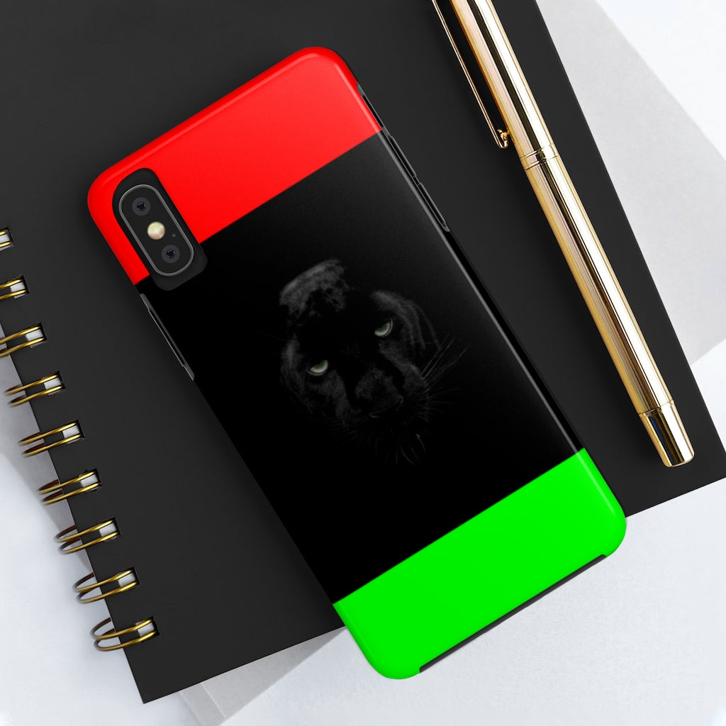 African Flag W Panther Tough Phone Cases, Case-Mate