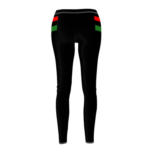 African Flag  Women's Cut & Sew Casual Leggings