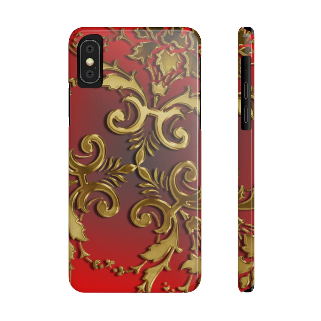 Golden Leaves Slim Phone Cases, Case-Mate