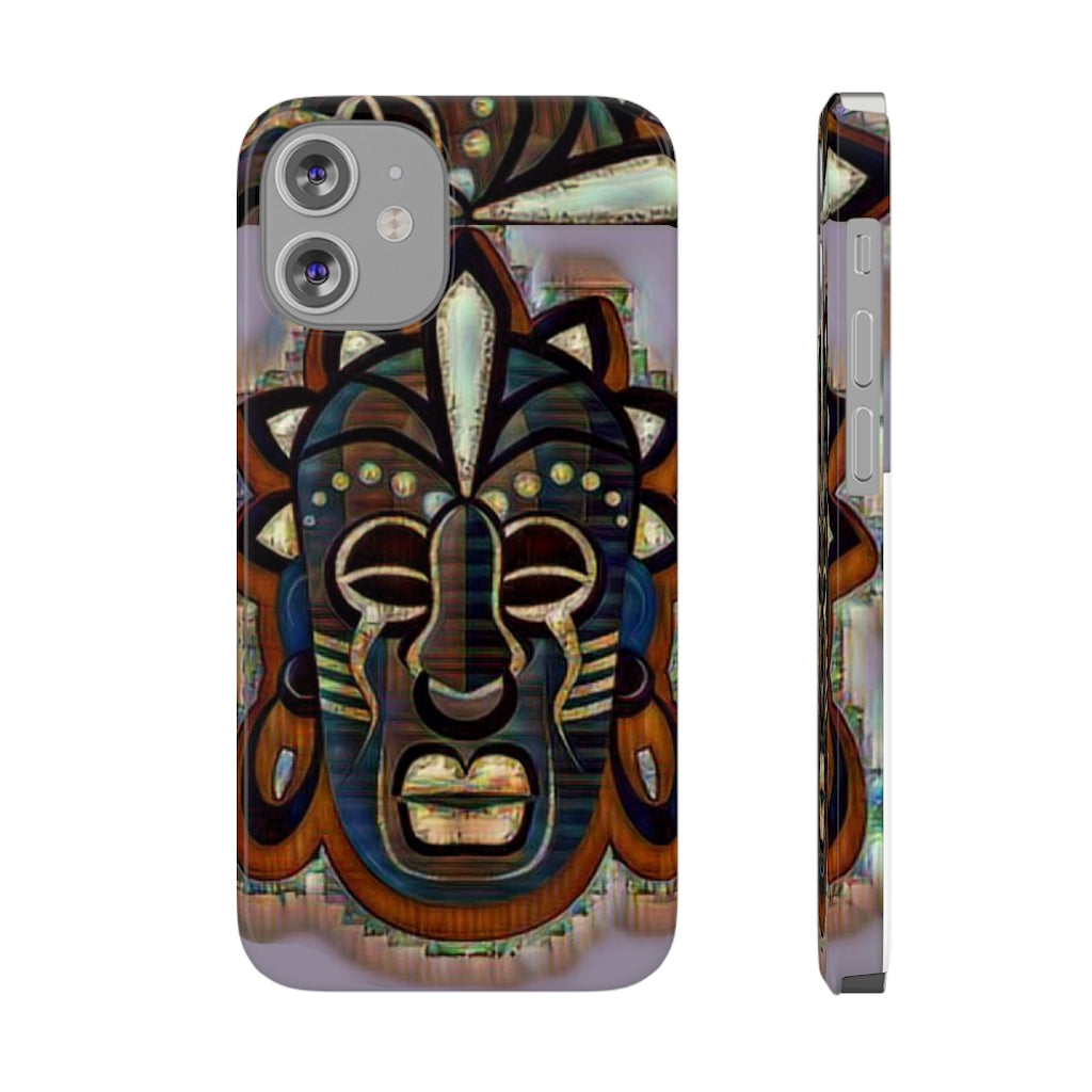 Tribal African ( Link) Mask Slim Phone Cases, Case-Mate