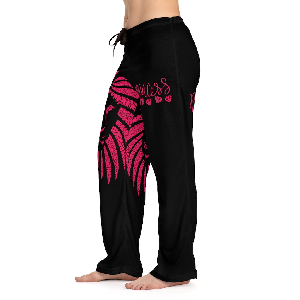 Princess Lion Women's Pajama Pants (Black)